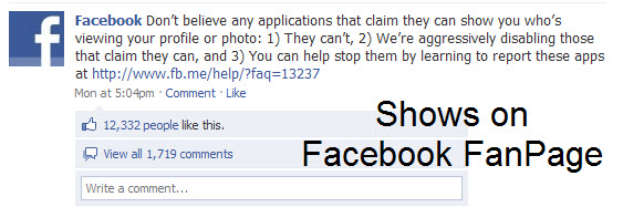 facebook warning of virus