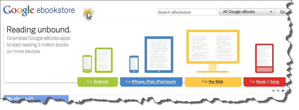 google ebooks affilate setup store