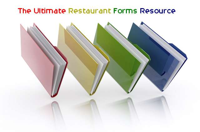 restaurant forms
