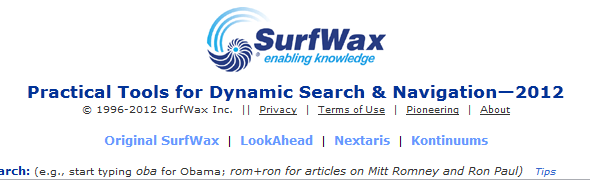 surfwax searchengine