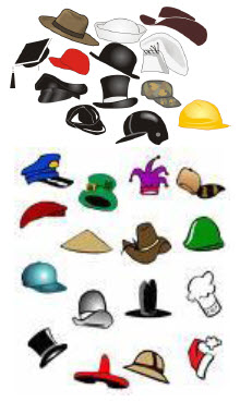 hats of entrepreneurs