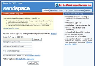 free software sendspace