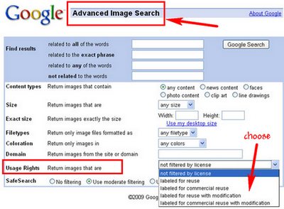 Google Creative Commons Image Search