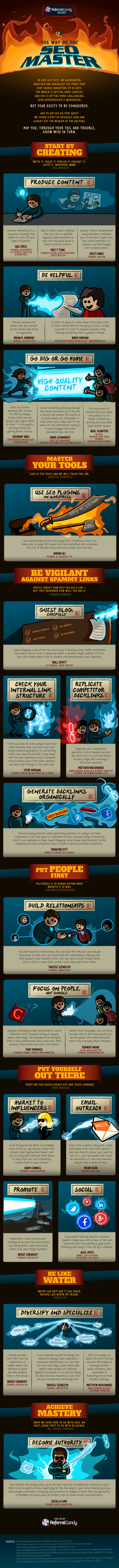 the way of the seo master infographic referral candy