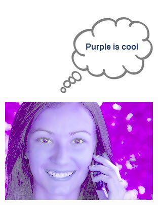 purple woman